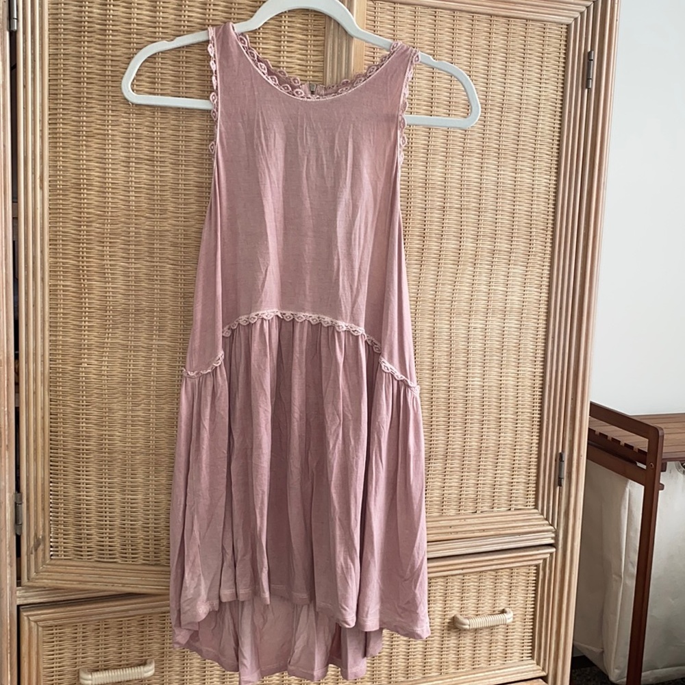 mauve blouse with embroidered detailing